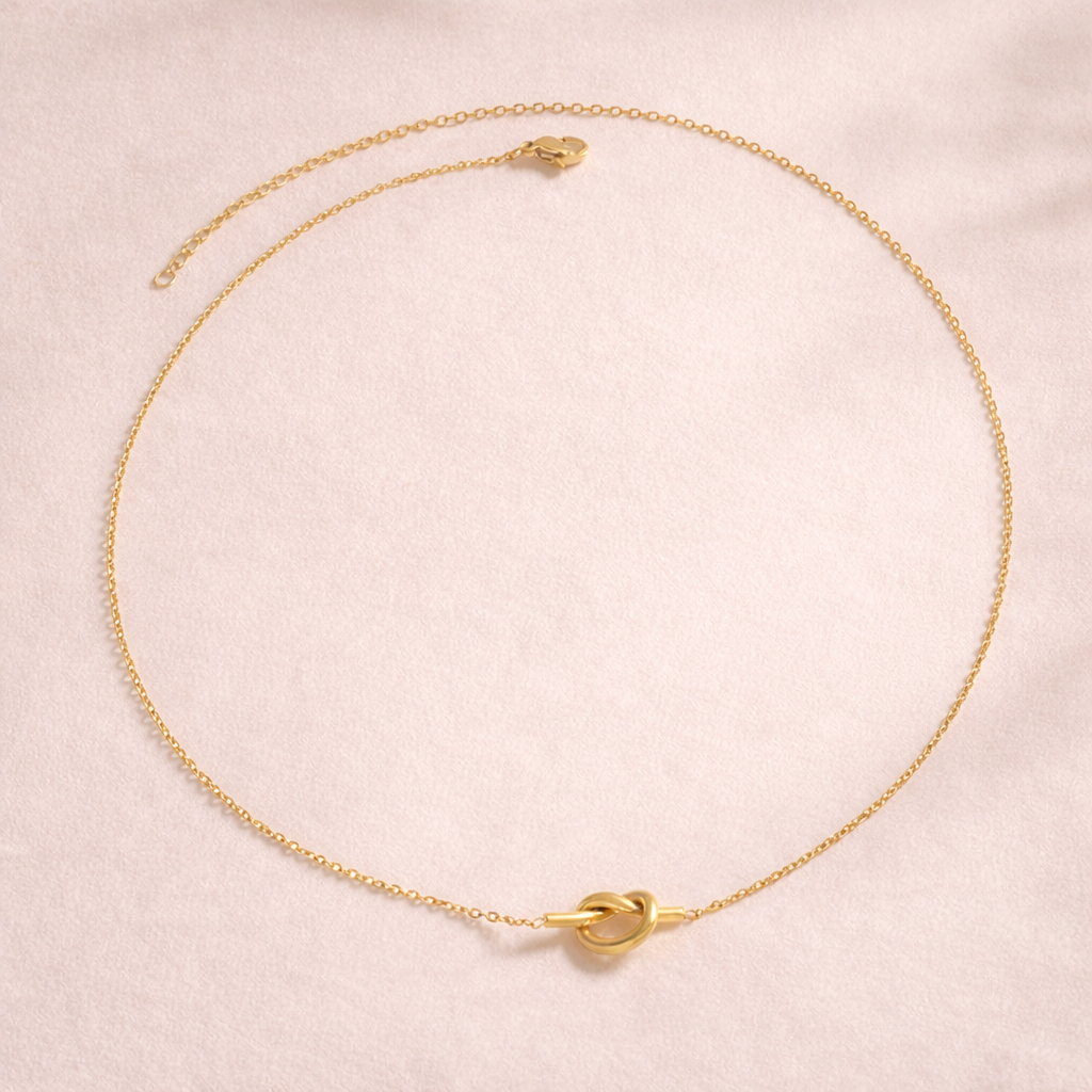 Knotted Heart Pendant Necklace