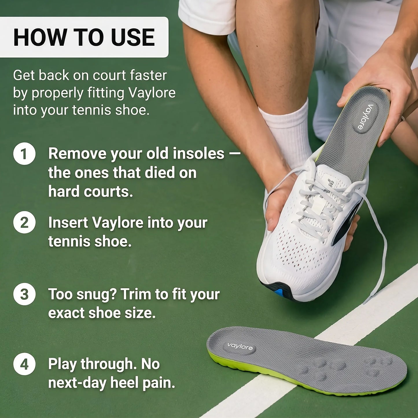 JEREMYTIS Tennis Insoles™