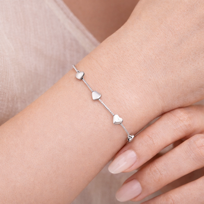 Heart Charm Adjustable Bracelet