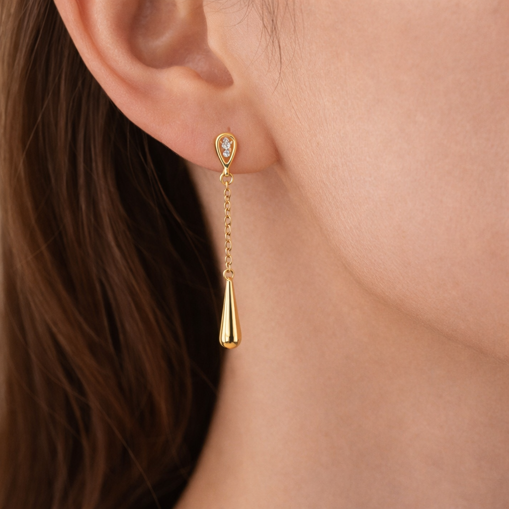 Dewdrop Tassel Earrings