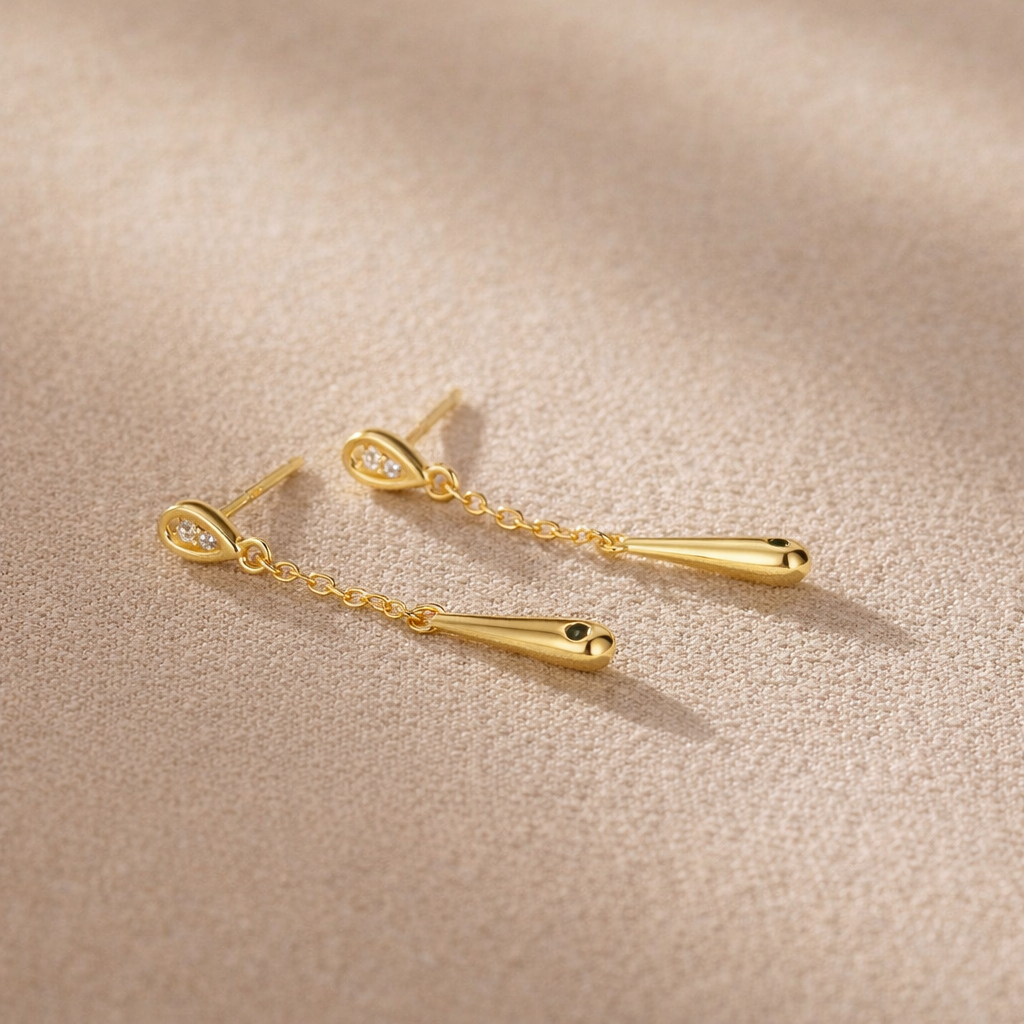 Dewdrop Tassel Earrings