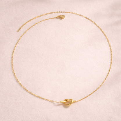 Knotted Heart Pendant Necklace