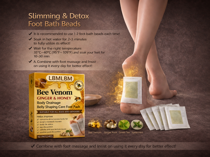 🔥Last Day 79% OFF! 🌿LBMLBM Bee Venom Foot Patches (Set of 10)