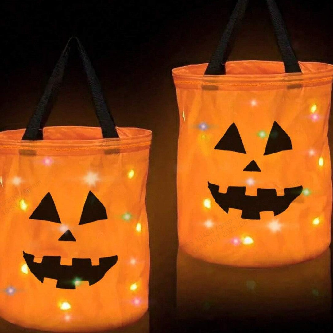 🎃 2026 Sale — Over 19,000 Sold!✨ Halloween Glowing Pumpkin Bag – LED Lights & Spacious Interior 🍬 Light Up the Night with the Ultimate Halloween Candy Bag 🎃