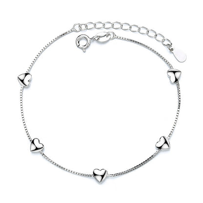 Heart Charm Adjustable Bracelet