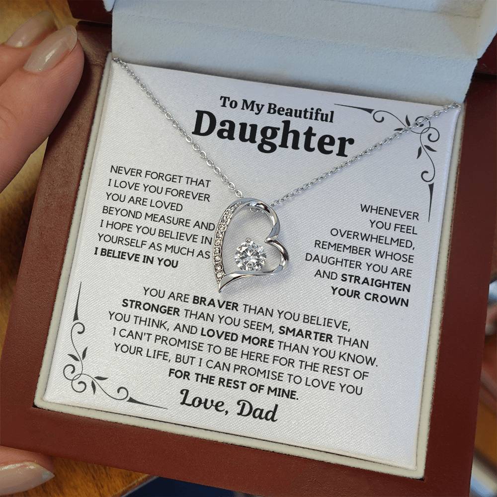 To My Daughter – Love You Forever Necklace