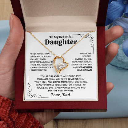 To My Daughter – Love You Forever Necklace