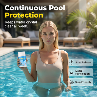 Pool Cleaning Tablets for Crystal Clear Water