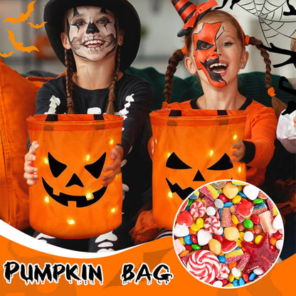 🎃 2026 Sale — Over 19,000 Sold!✨ Halloween Glowing Pumpkin Bag – LED Lights & Spacious Interior 🍬 Light Up the Night with the Ultimate Halloween Candy Bag 🎃