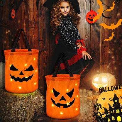 🎃 2026 Sale — Over 19,000 Sold!✨ Halloween Glowing Pumpkin Bag – LED Lights & Spacious Interior 🍬 Light Up the Night with the Ultimate Halloween Candy Bag 🎃