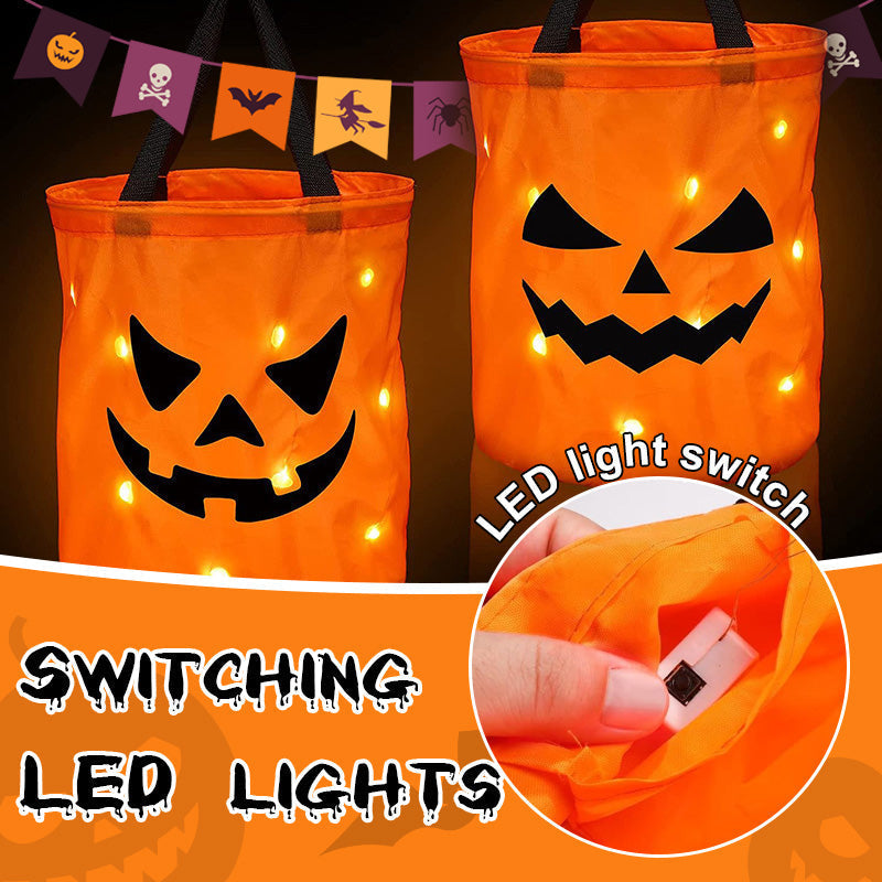 🎃 2026 Sale — Over 19,000 Sold!✨ Halloween Glowing Pumpkin Bag – LED Lights & Spacious Interior 🍬 Light Up the Night with the Ultimate Halloween Candy Bag 🎃