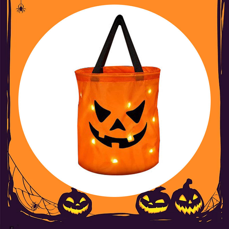 🎃 2026 Sale — Over 19,000 Sold!✨ Halloween Glowing Pumpkin Bag – LED Lights & Spacious Interior 🍬 Light Up the Night with the Ultimate Halloween Candy Bag 🎃