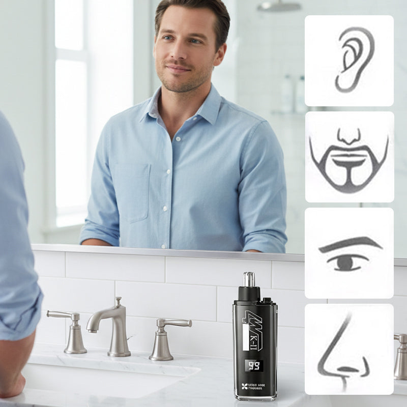 📢52% OFF !! ⏰Nose & Ear Hair Trimmer with LED Display
