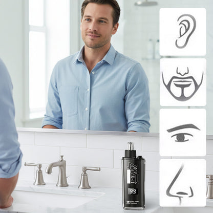 📢52% OFF !! ⏰Nose & Ear Hair Trimmer with LED Display